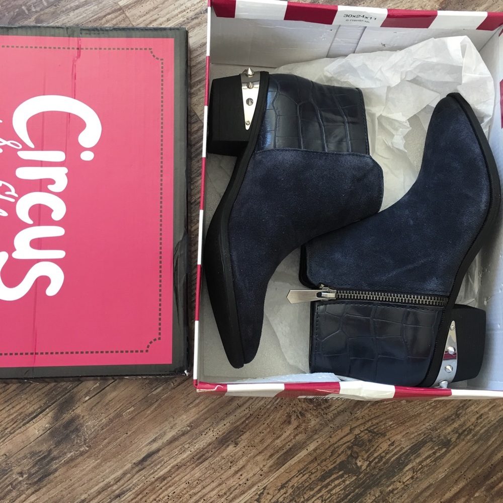 Sam Edelman Holt Boots Denim Blue
